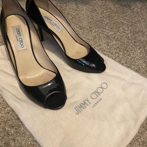 Jimmy choo peep toe heel